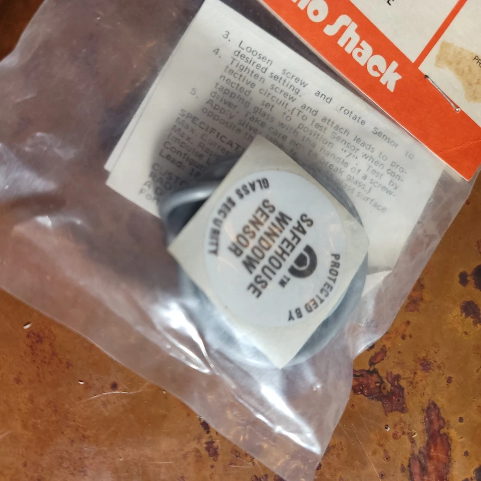 Radio Shack Safe House Glass Breakage Sensor 49-516 Window Bug - New - Image 3 of 4