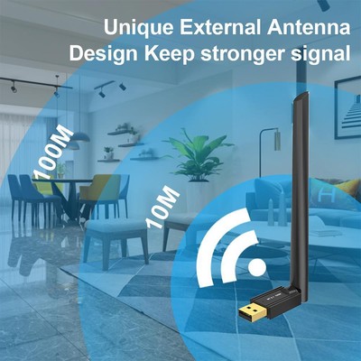 USB Bluetooth 5.1 / 5.3 Adapter 100M Long Range Bluetooth Wireless EDR DES