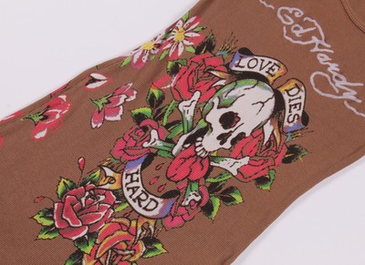 ed hardy brown dress