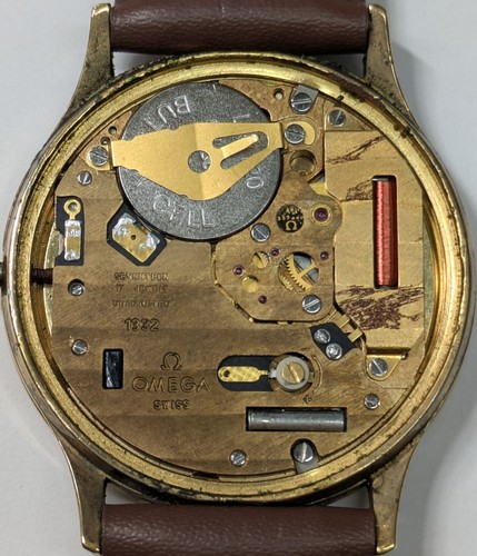 *Exc+5* Vintage OMEGA De Ville Cal.1332 Quartz Push Crown Gold Day Date 33mm Men - Picture 11 of 19