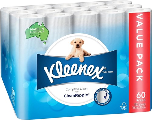 Kleenex Complete Clean Toilet Paper 60 Count (1x60 Rolls) - Packaging May Vary - Picture 3 of 5