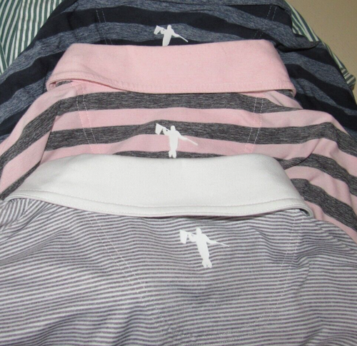 ANDERSON ORD Herren Gr. Large Golf Polo Shirt 3 Stück Mikrofaser EUC Kurzarm