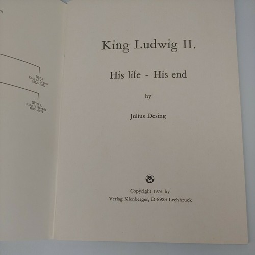 KING LUDWIG II Julius Desing His Life His End 1976 Small Softcover Book - Picture 4 of 7