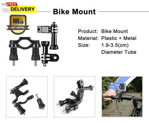 Kit de accesorios de montaje para GoPro Hero 11 10 9 8 7 6 sesión SJCAM/Xiaomi yi EKEN - Imagen 10 de 15