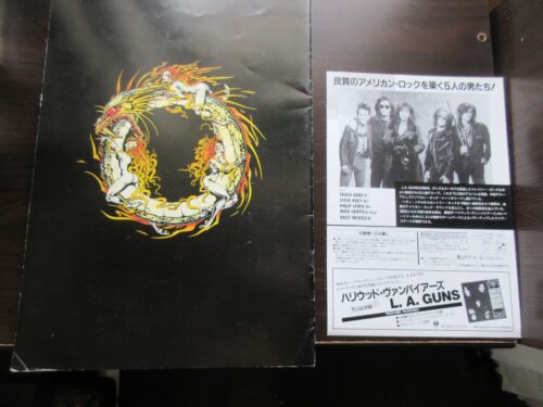 L.A. Guns 1991 Japan Tour Book Concert Program w Promo Flyer LA Guns n' Roses - Picture 2 of 9