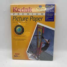 Kodak Premium Picture Paper 8.5 x 11 in High Gloss 60 Sheets Heavy Weight NEW