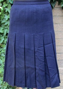 red mini skirt denim shirt