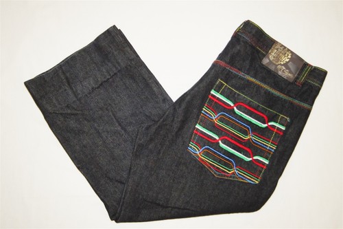 Jeans uomo larghi relaxed hip hop 40 x 26-1/2 cuciture interne possono essere lasciati uscire a 32 cuciture interne - Foto 1 di 11