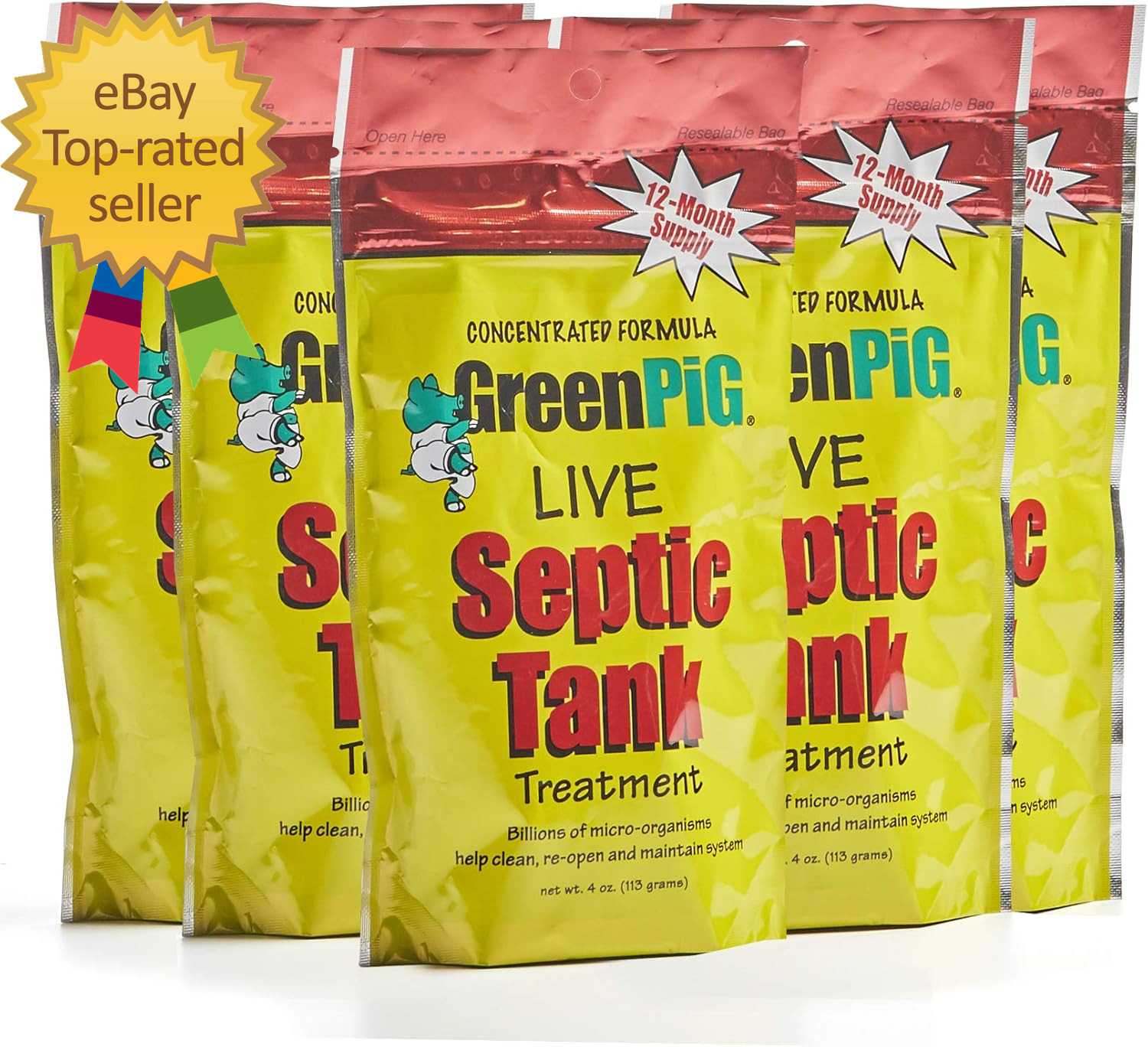 56 Live Septic Tank Treatment 5-Year Supply Ultimate Solution in Preventing