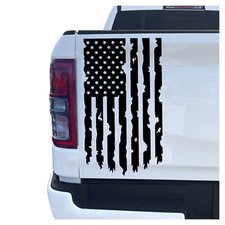 American Distressed Us Flag Decal Truck Tailgate Vinyl Sticker - Color Variation