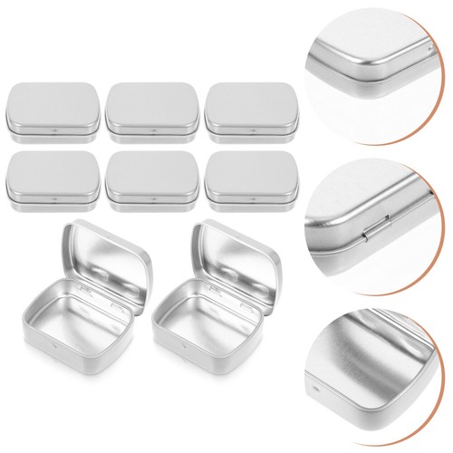 10 Pcs Iron Can Storage Box Decorative Hinge Candy Organizers - Picture 2 of 12