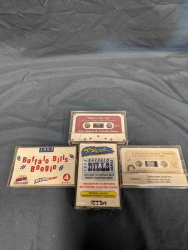 Vintage 1990er Jahre Kassettenbänder 4er Set Buffalo Bills Bisons 97 Rock 104 Oldies - Bild 4 von 5
