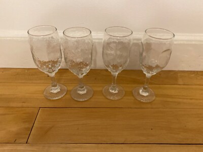 Libbey Chivalry Clear Red Wine Goblet, Glasses, Set of 4 - 6 1/4'' Tall 7 oz