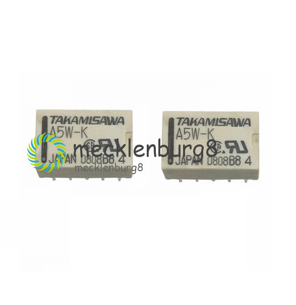 10 Piezas Relé A5W-K Takamisawa 5V - Para Audio Y Señal