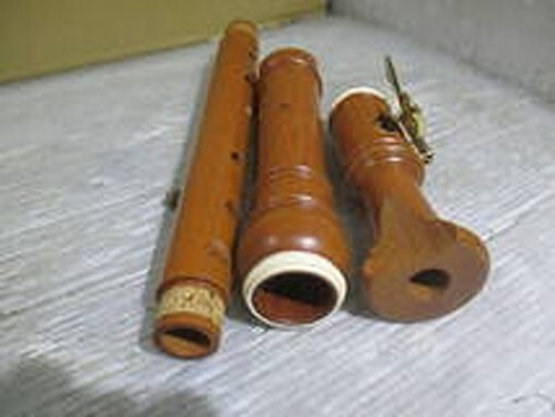 ZEN-ON Tenor Recorder 2500B Wooden W/Box Vintage Instrument Tested Used Rare Jap - Picture 6 of 8