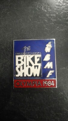Internationale Fahrradmesse Olympia 1984 Emaille Pin Abzeichen 