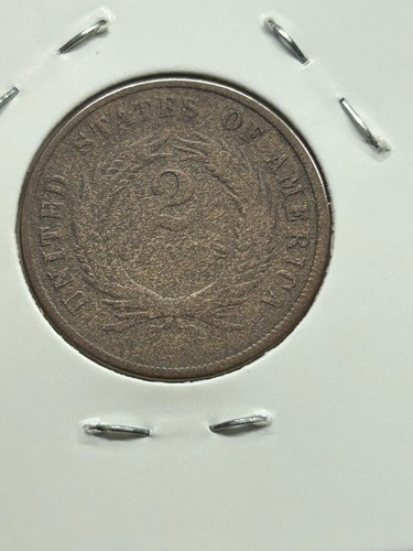1869 2c Piece bronze U.S. Type Coin RAW ungraded circulated NICE DETAILS!! - Picture 3 of 9