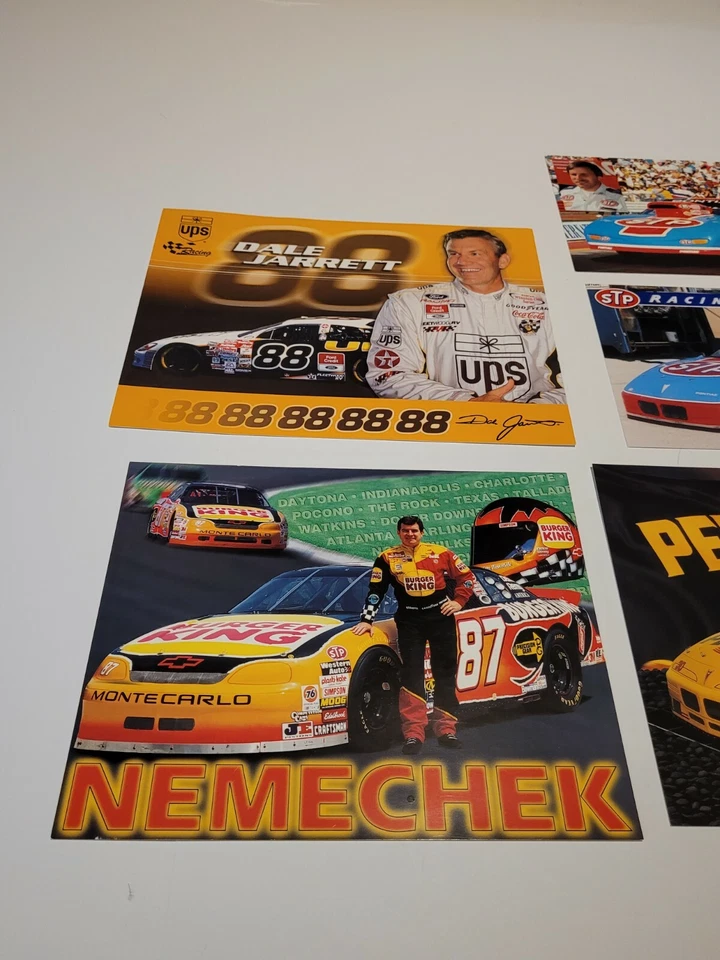 Vintage 1990s Different STP Racing Team Nascar Postcard Handout Lot #3 - Image 2 of 4