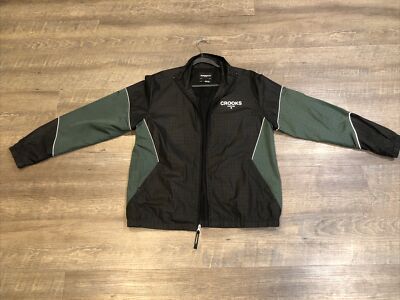 Crooks And Castles Jacket Windbreaker Zip Up Monogram Reflective Size SEND OFFER