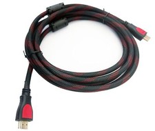 3 Metre HDMI Braided Lead Dual Cable ASUS VG248QE Cord Wire Connector Link HDTV