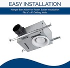 Broan-Nutone 744 Recessed Light Combo For Bathroom And Home Bath Fan, 70 Cfm, 75