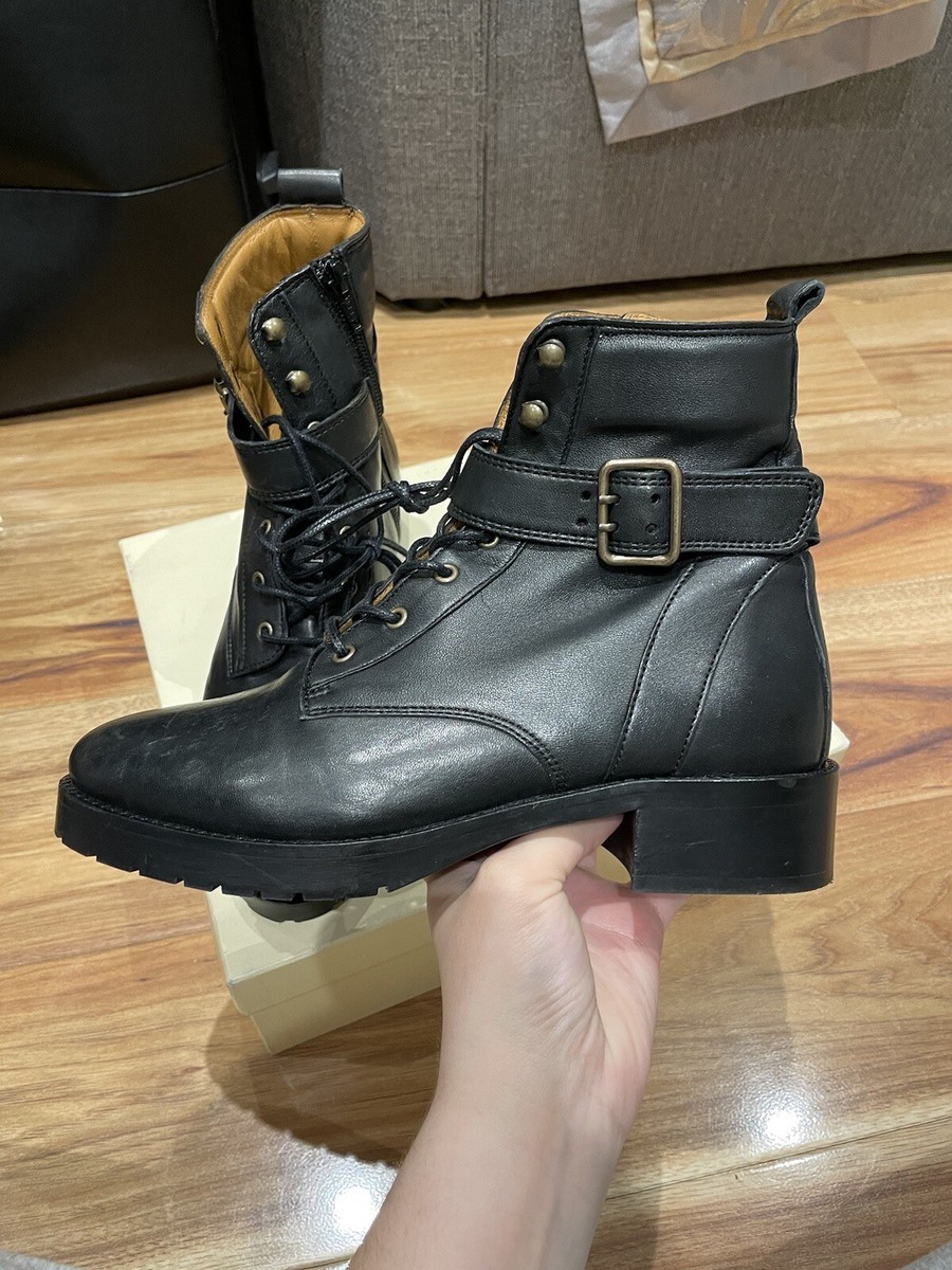 Sézane Black Low Dana Ankle Boots Size 38