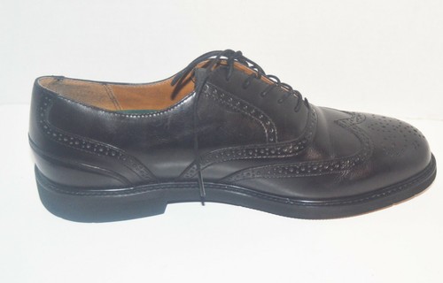 Rockport Mens 11M Leather Lace Up Wingtip Oxfords Black - Picture 6 of 10