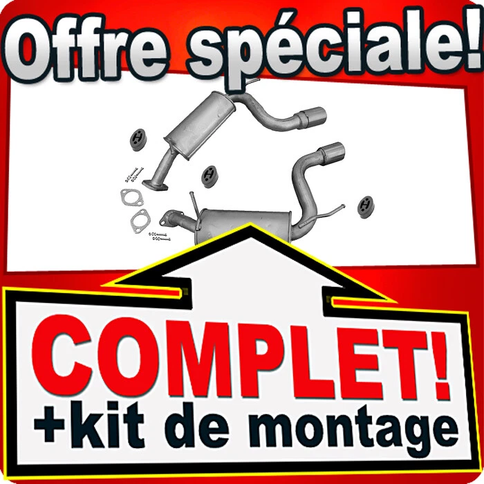 Echappement pour CHEVROLET CAPTIVA 2.0 2.4 3.2 dés 2006 Silencieux - Photo 2/2