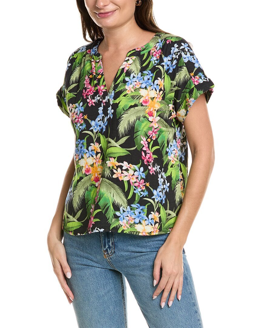 Футболка Tommy Bahama Breezy Blooms Женская черная Xxs