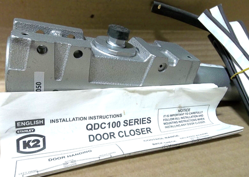 STANLEY DORMAKABA QDC100 GRADE 1 DOOR CLOSER BODY CAST IRON 689 ALUMINUM FINISH - Picture 5 of 5