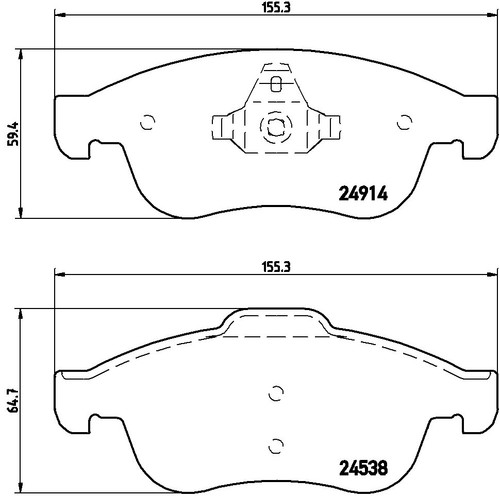 KIT DISCHI + PASTIGLIE FRENO ANTERIORI BREMBO RENAULT MEGANE III 1.9 DCI 08-> - Imagen 3 de 3