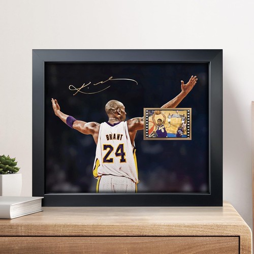 Collage de fotos de película firmada por Kobe Bryant por Sufenvera, poste enmarcado de recuerdos de Kobe - Imagen 2 de 5