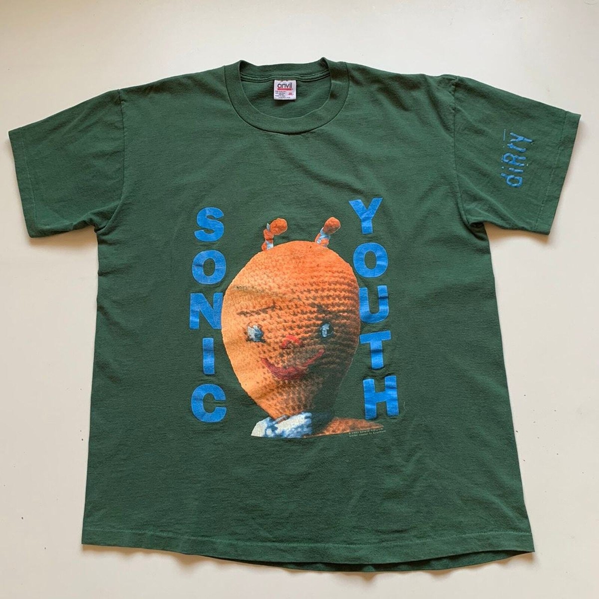 Vintage 90s 1992 Sonic Youth Dirty Brockum Band T Shirt Mens Vintage 90s 1992 Sonic Youth Dirty Brockum Band T Shirt Mens