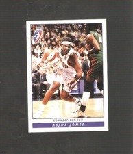 asjha jones 2005 wnba base card,uconn,ncaa,connecticut sun #58