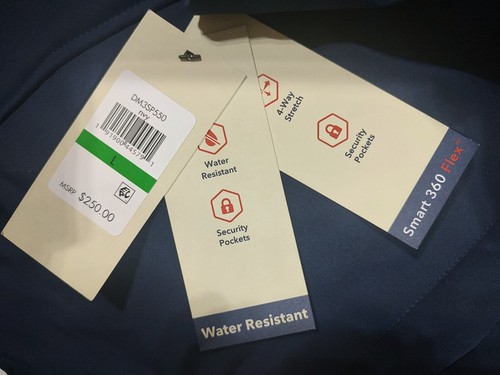 NEW DOCKERS MEN'S WINTER COAT - LINED, DBL ZIPPER, H2O RESISTANT - LARGE - BLUE - Picture 12 of 13
