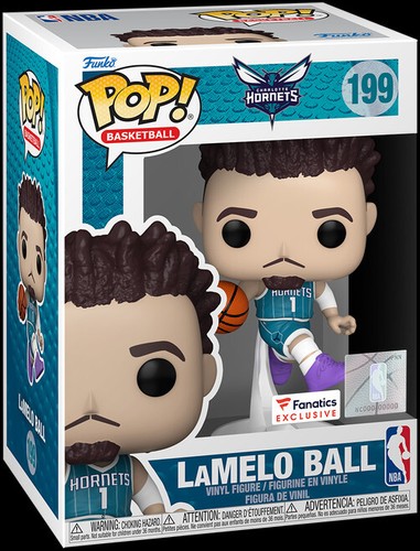 LaMelo Ball #199 - NBA Charlotte Hornets Fanáticos Exclusivo Funko Pop! - Imagen 1 de 2