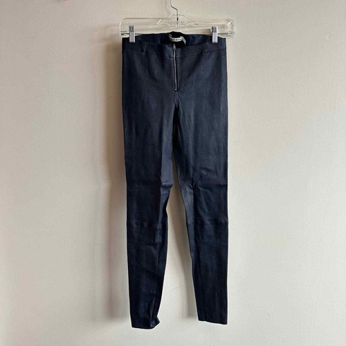 Leggings para mujer Alice + Olivia azul marino 100 % cuero de cordero talla 2 precio de venta sugerido por el fabricante $798 - Imagen 4 de 11