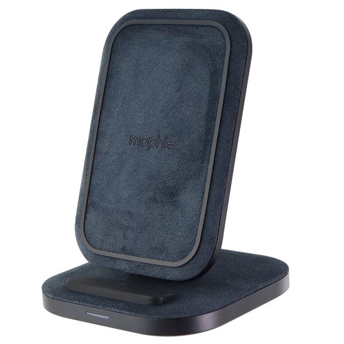 Mophie 15-Watt Chargeur sans Fil Pied pour QI Activé Appareils - Bleu/Noir