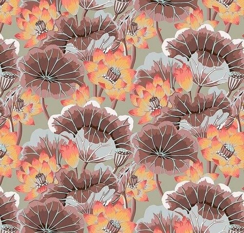 Kaffe Fassett Lake Blossoms In Antique ~