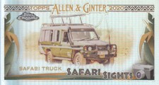 Safari Truck 2020 Topps Chrome Allen & Ginter Safari Sights Mini Card #SSC-15