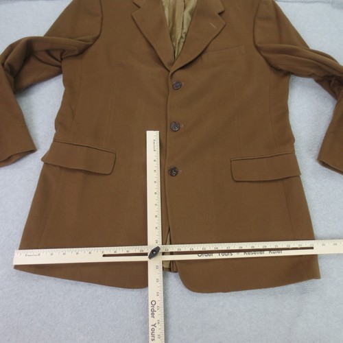 Hart Schaffner Marx Loro Piana Gold Trumpeter Blazer Jacket Mens 43R Cashmere - Picture 6 of 21