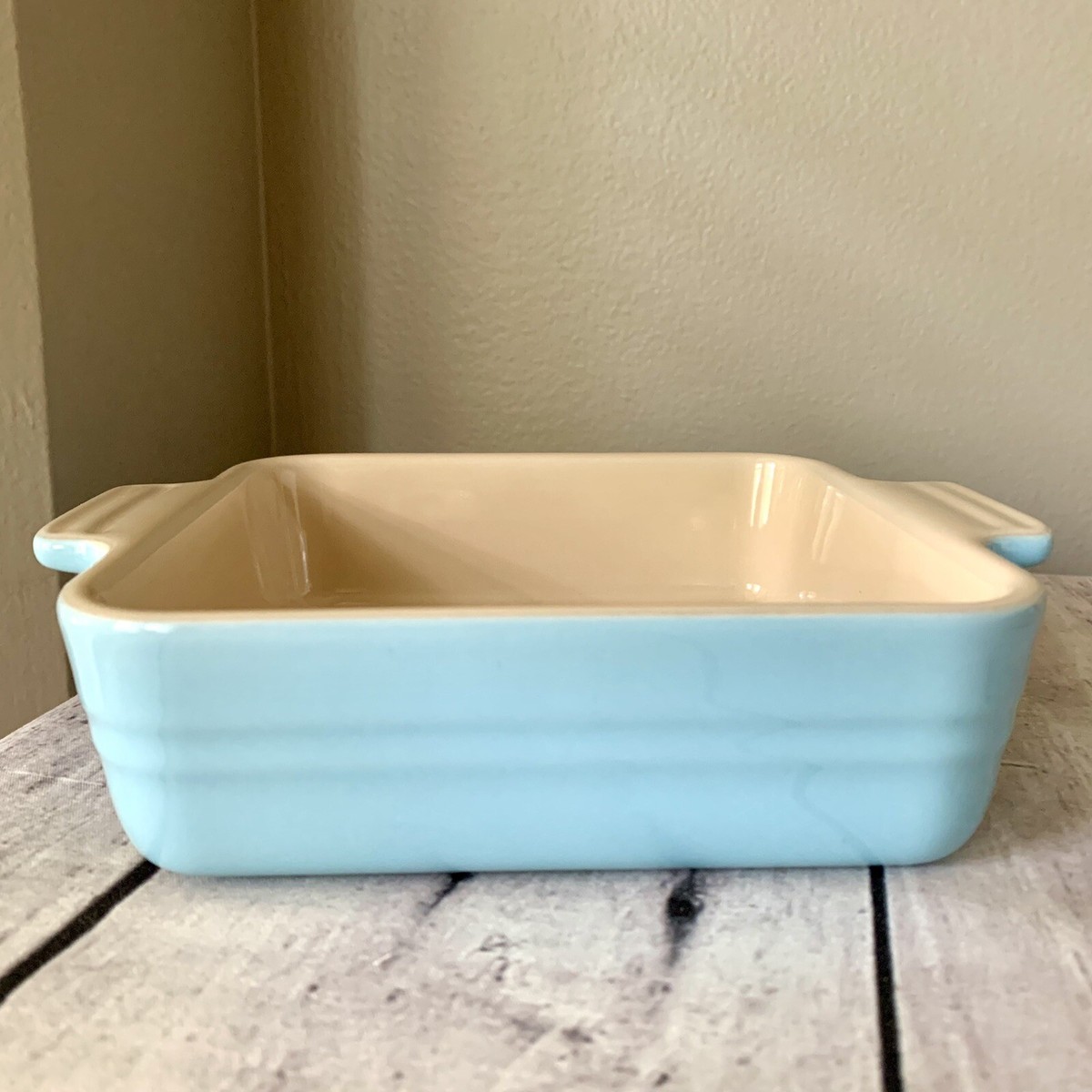 NWT LE CREUSET Sky Blue Square Baking Dish 14cm | eBay NWT LE CREUSET Sky Blue Square Baking Dish 14cm | eBay