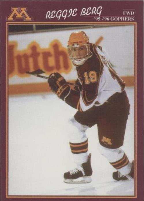 1995-96 University of Minnesota Golden Gopher WCHA - Reg Berg #19 - 1 of 1