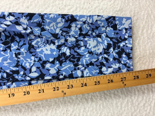 Michael Kors Floral Pants Women’s Size 8 Blue White Stretch Cotton Slim Trousers - Picture 6 of 13