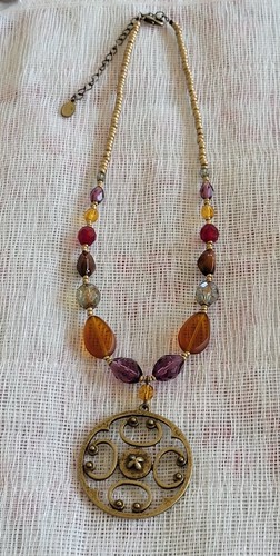 Vintage Cookie Lee Necklace With Medallion