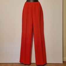 Vintage 70s Christenfeld Of California High Waist Cherry Red Double Knit Pants