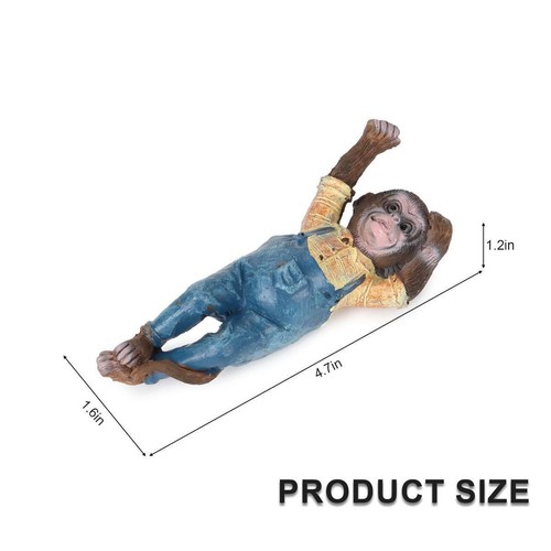 Monkey Chimp Hanging Garden Ornament Outdoor Statue Sculpture Wall Decor SALE!! - Picture 5 of 14