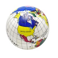 Inflatable World Geography Globe Ball - Educational Activity Water Toy - 10 Inflatable World Geography Globe Ball - Educational Activity Water Toy - 10