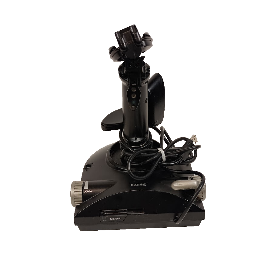 Saitek Cyborg Graphite (PS21) Joystick/Flightstick Controller, Fully ...