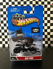Hot Wheels Batman Bat-Pod 1:64 Diecast Motorcycle Black/Silver Unopened